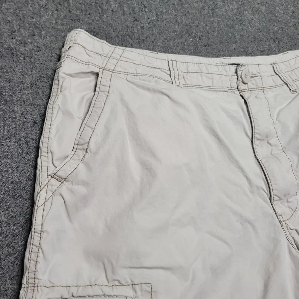 Vintage Y2K Polo Jeans Co Shorts Mens 40 Tan Ralph Lauren Cargo Baggy Streetwear